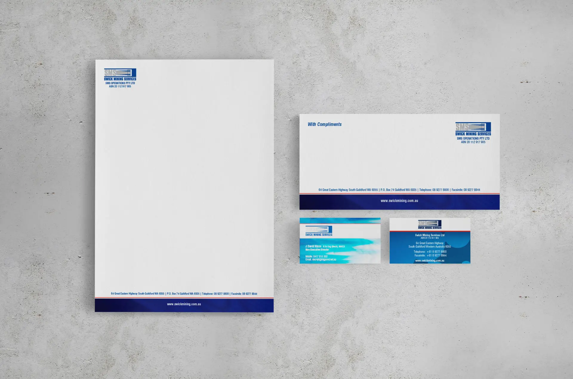 Swick mining services stationery 1